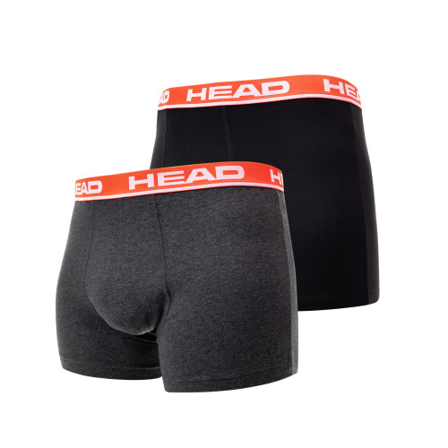 Труси-боксери Head BASIC BOXER 2P сірий, чорний 