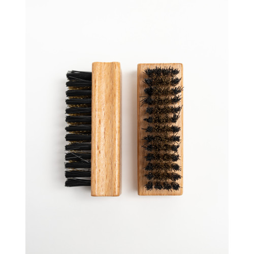 Щітка для замші дерев'яна латунь-ворс, GERC міні 74х30х23