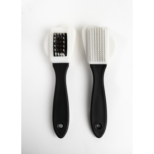 Щітка чотиристороння для замші та нубука з латунною щетиною GERC 160х45х30