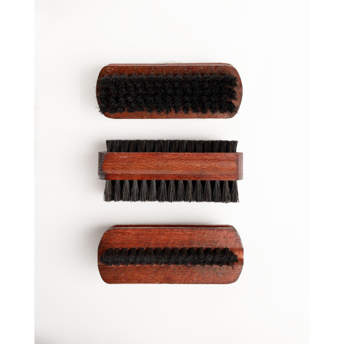 Щітка двостороння для взуття дерев'яна двостороння GERC 105х45х40